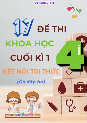 Bộ 17 Đề thi Khoa Học Lớp 4 cuối kì 1 Kết Nối Tri Thức (Có đáp án)