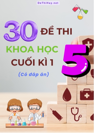 Bộ 30 Đề thi Khoa Học Lớp 5 cuối kì 1 (Có đáp án)